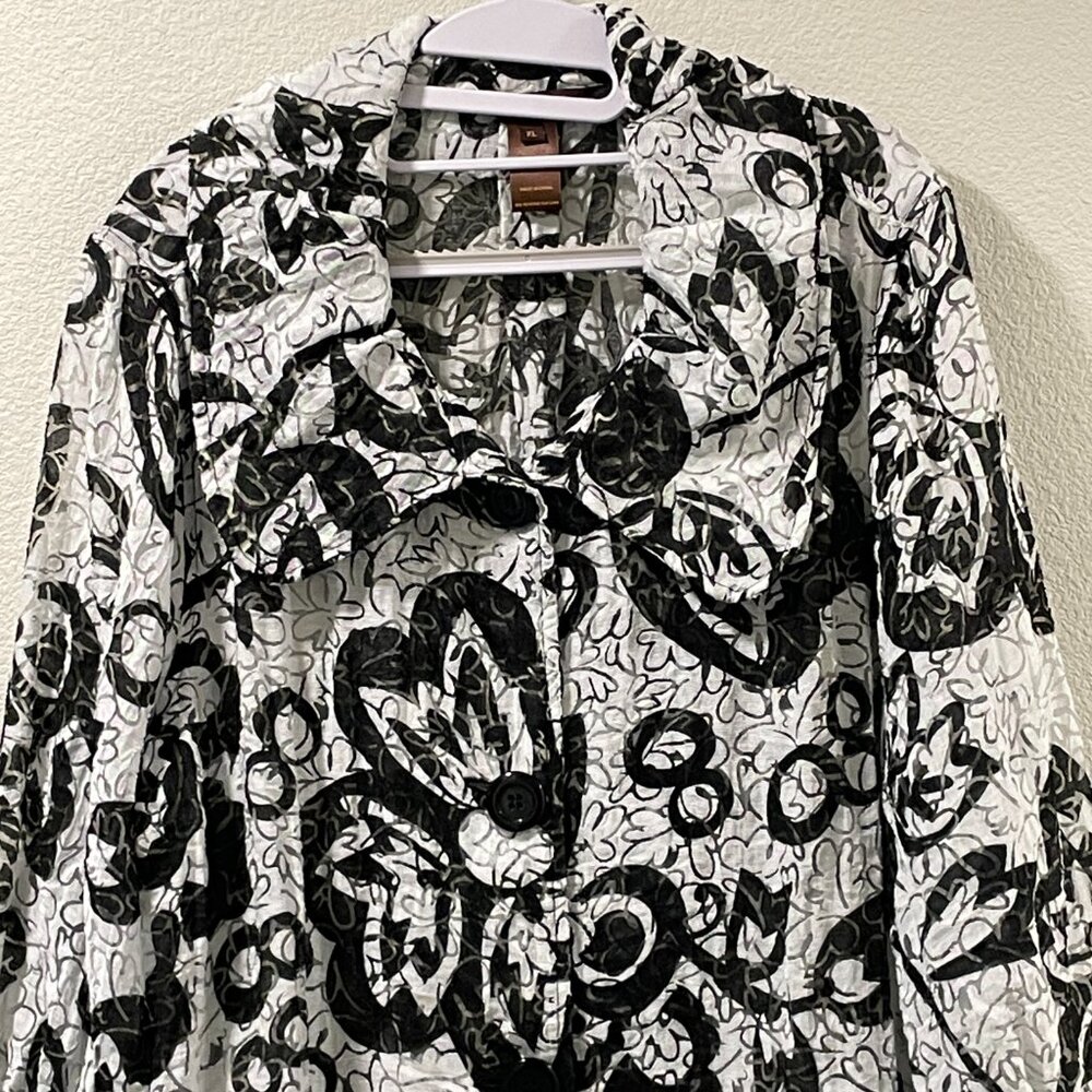 Multiples Button Front Tunic/Lightweight Coat She… - image 4